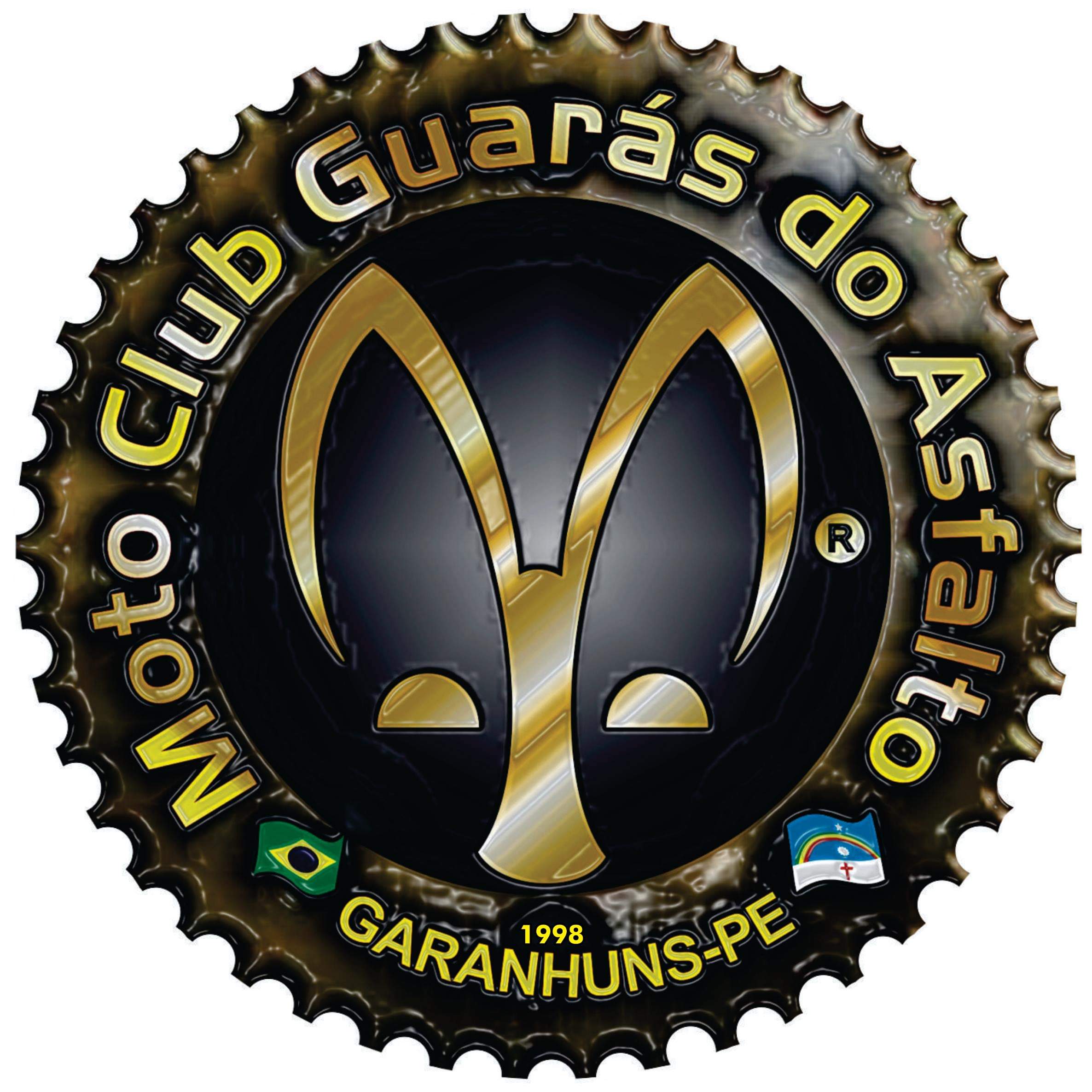 Brasão do MOTO CLUBE GUARÁS DO ASFALO 