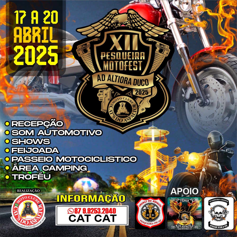 Infelizmente não existe Capa do Evento Pesqueira Moto Fest