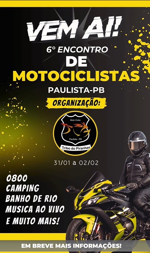 Infelizmente não existe Capa do Evento 6º Encontro de Motociclistas Paulista PB